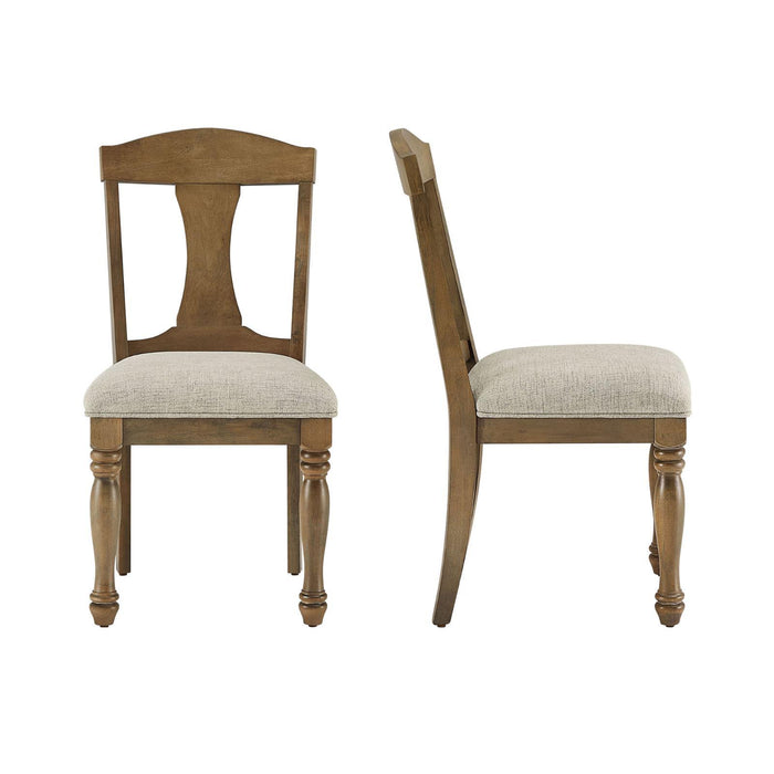 Crofta Wooden Frame Upholstered Dining Chairs set of 2,Mid Retro Chairs