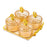 Crofta Dried Fruit Tray Nordic Divided Serving Dishes for Party Living Room yellow 4 grid