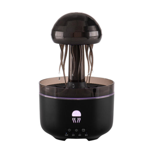 Crofta Jellyfish Shape Humidifier Essential Oil Diffuser 320ml for Working Sporting Black