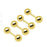 Crofta 16G Eyebrow Ear Nose Lip Rings Body Piercing Jewelry PACK OF 4PCS Gold 1.2mm 5mm