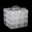 3 Layer 18 compartments Plastic Adjustable Box Storage Case Holder Organizer