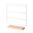 Crofta 4 Tiers Earring Display Stand Simple for Tabletop Retail Store Dressing Room White