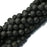 12 mm Nature Black Volcanic Lava Gemstone Loose Beads 15'' Round