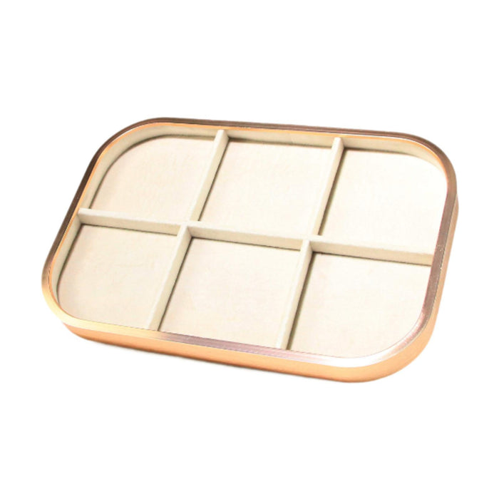 Crofta Jewelry Tray Jewelry Storage for Live Broadcasting Photography Shopping Mall 6 Square Slots