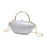 Acrylic Evening Clutch Purse Fashion Crossbody Bag for Wedding Banquet Party White