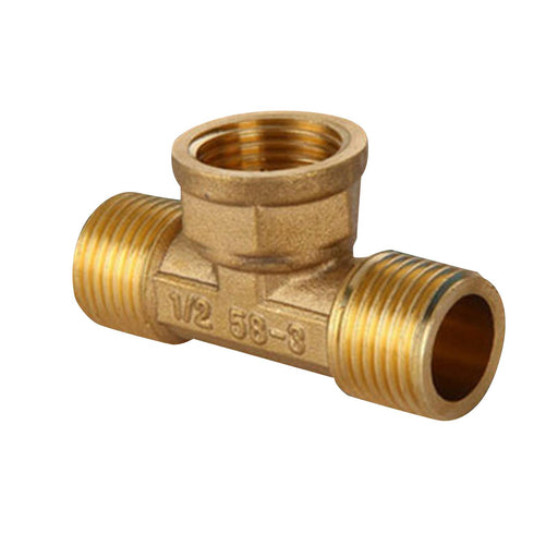 Tee Pipe Fitting Brass Home for Sprinkler Pipe Plumbing Water Pipe Connector Style C