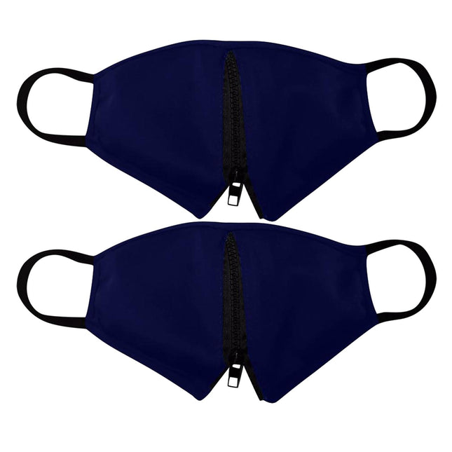 Crofta Zipper Face Guard Easy to Eat & Drink Face Procetion for Women Men  Navy