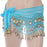 Crofta Womens Belly Dance Fancy Dress Clothing Costume Outfit Hip Scarf Wrap Belt Skirt with 128 False Gold Coins Baby Blue