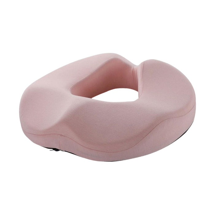 Crofta Donut Pillow Non Slip Office Chair Cushion for Hemorrhoids Wheelchair Travel pink