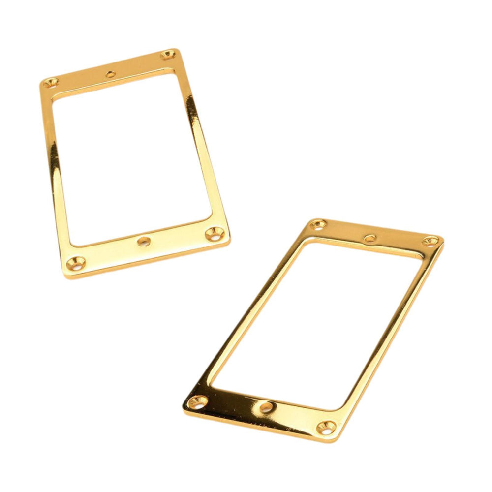 2 Pieces Guitar Pickup Frame Humbucker Pickup Rings for Electric Guitar Part Gold