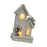 Crofta Wooden Xmas Village House Model with Light for Office Desktop Versatile Style A