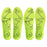 Crofta 2 Pairs Foot Acupressure Insoles Air Cushion Massaging Breathable 37-38 Green