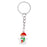 Crofta Woman Christmas Keychain Key Ring Phone Chain for Handbag Car Key Decor Snowman 2