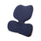 Crofta Lumbar Support Pillow Comfortable Soft Chair Back Pillow for Dorm Office Car Dark Blue