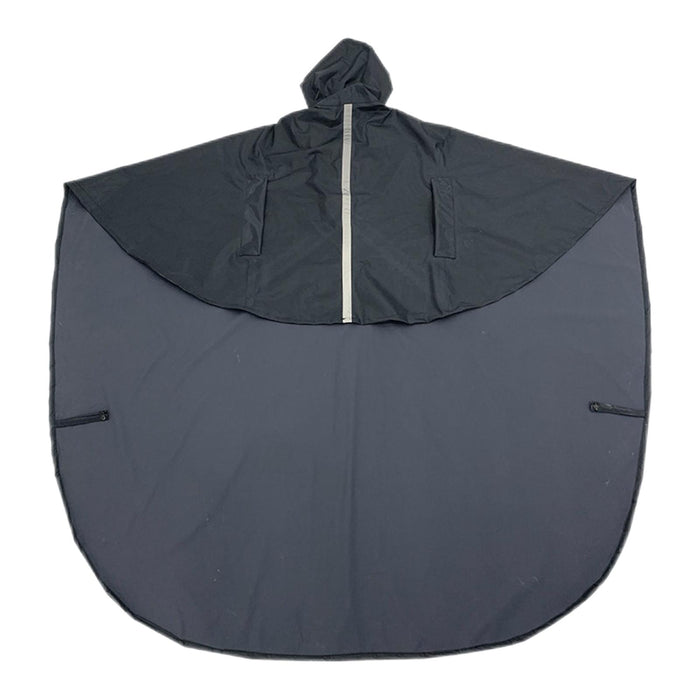 Wheelchair Waterproof Poncho Breathable Lightweight PVC Layer Rain Cape Dark Blue