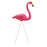 Crofta 2 Piece Looking Up and Down Flamingo Plastic Yard Garden Ornaments Props Pink