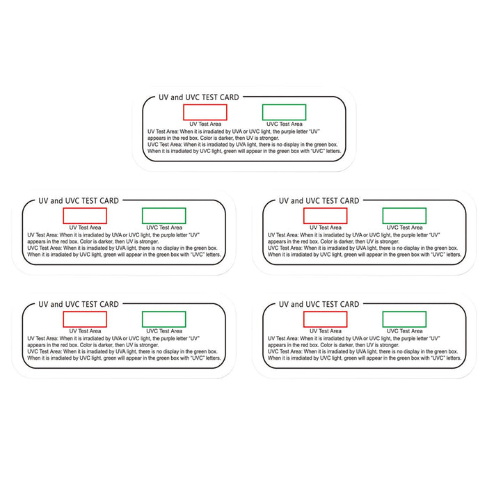 Crofta 5x Light Test Cards Photochromic Intensity Test Intensity Test Cards