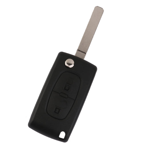 Crofta 2 Button Pad Remote Key shell case With Blade fits Citroen C2/C3/C4/C5/C6