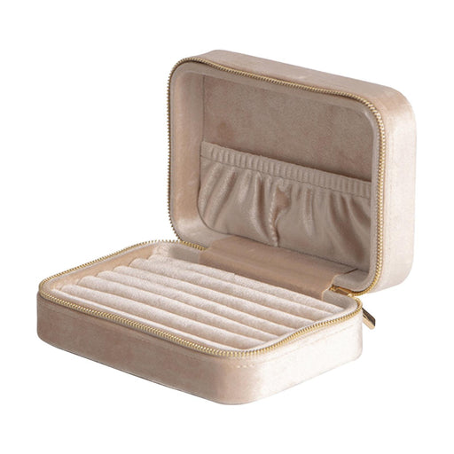 Crofta Travel Jewelry Box Collection Box Velvet Jewelry Box for Rings Earrings Stud