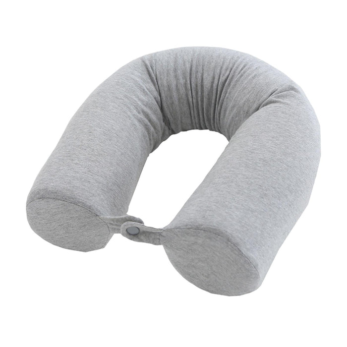 Travel Pillow Ergonomic Neck Support Pillow for Home Traveling Sleeping Grey