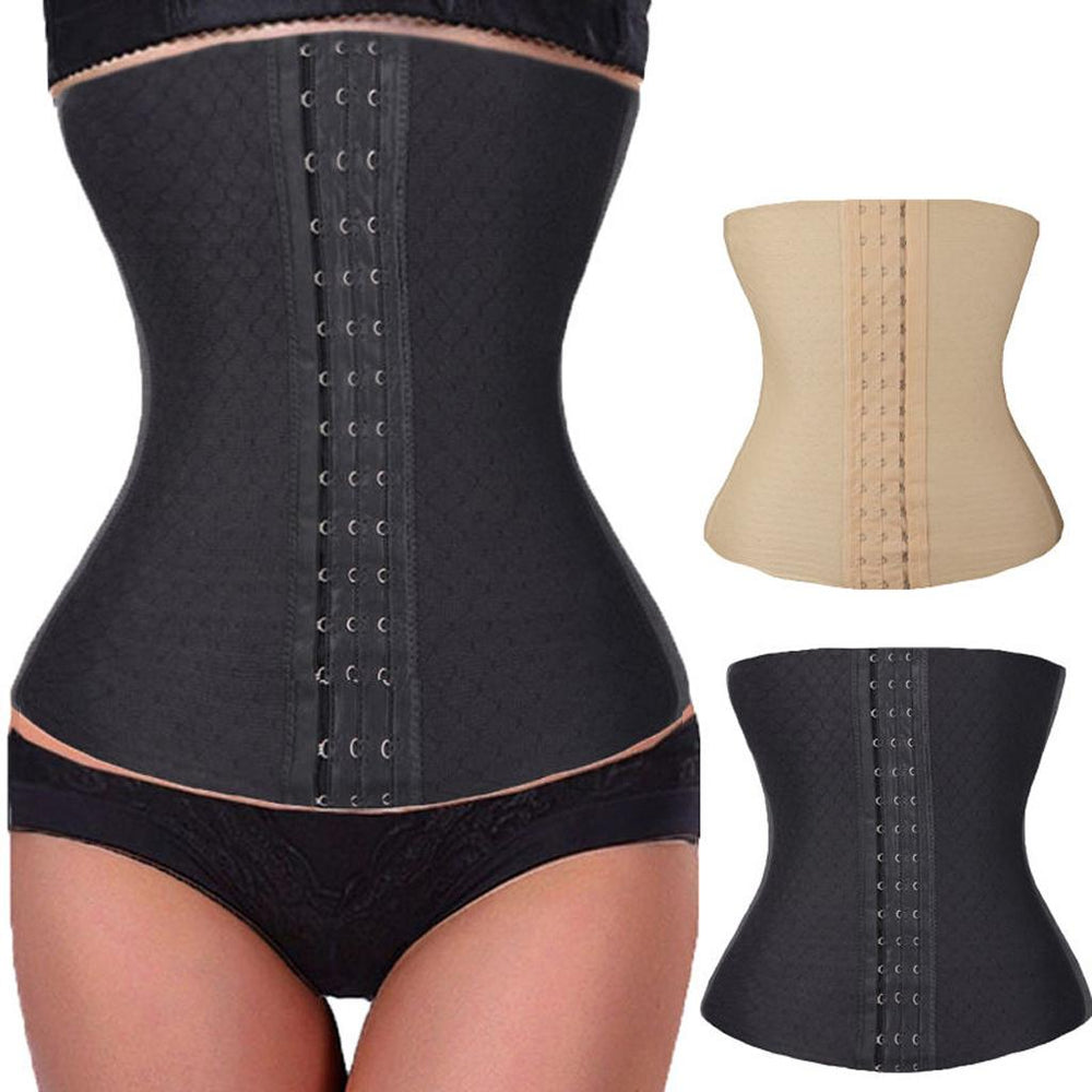 Crofta Women Waist Trainer Training Shaper Body Shapewear Underbust Belt Beige 3XL