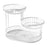 3 Tier Metal Fruit Basket Holder Space Saving Modern Fruit Bowl Stand Holder L    white