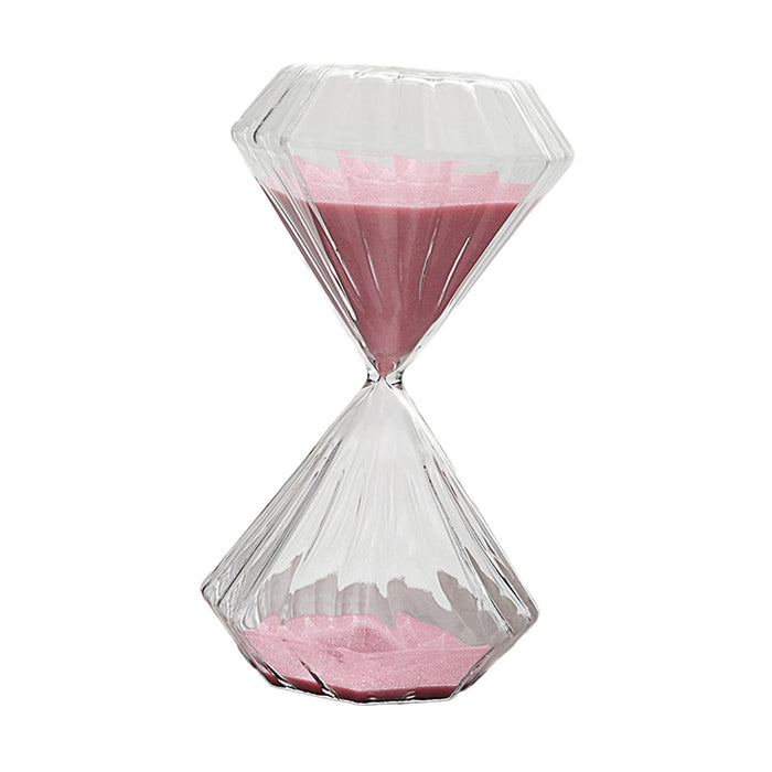 Crofta Sand Glass Timer Hourglass 30 Minutes Pink Sand Glass Sand Clock for Bedroom