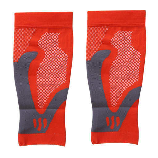 Crofta 1 Pair Sports  Running Calf Compression Sleeves Leg Guard Wrap Orange S