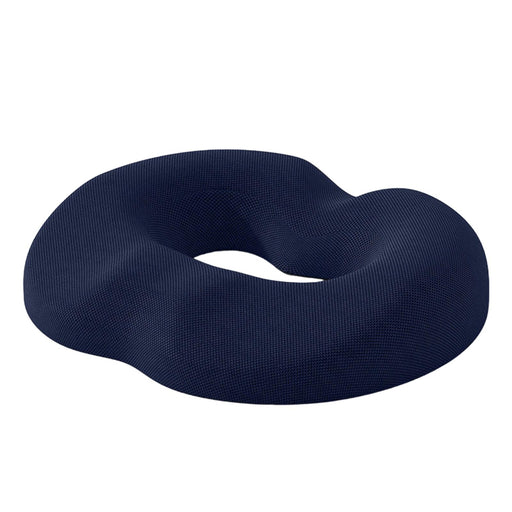 Crofta Donut Sitting Pillow Breathable Office Chair Cushion for Car Airplane Office Dark Blue