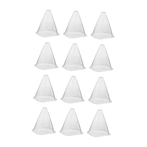 Crofta 12x Plant Bell Covers Winter Vegetable Greenhouse from Animal Garden Cloches Clear without Lids