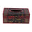 Crofta Wooden Tissue Box Cover Home Car Napkin Toilet Paper Holder Case D