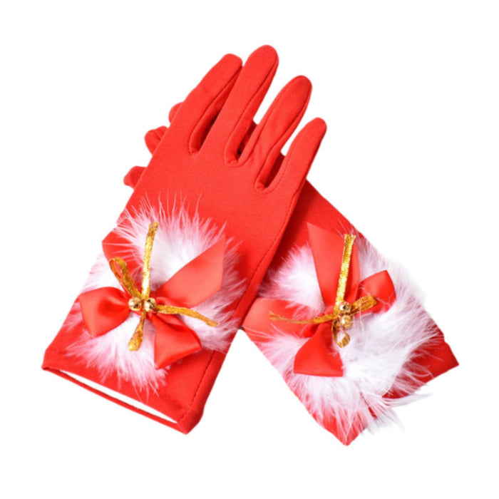 1 Pair Christmas Gloves Decor Party Gloves for Festival Wedding Party Favors