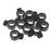 Crofta 10pcs Silica Gel Resin Cigarette Finger Rings Smoker Hand Holder Black