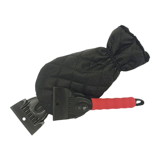 Ice Scraper with Glove Portable Automotive Accessories for Suvs Snow Scraper Red