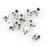 Crofta 10pcs Retro Skull Spacer Beads - Antique silver