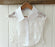 White Lace Floral Fake Wave Collar Detachable Half Shirt Blouse