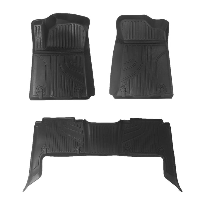 3 Pieces Floor Liners Mats for Nissan Patrol 2019 Accessories Anti Slip