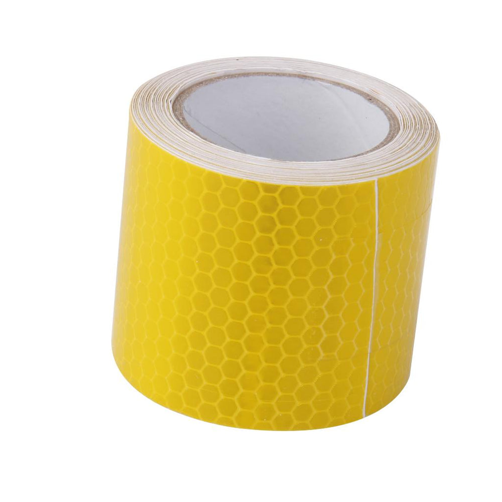 Crofta Yellow High Intensity Reflective Tape Sticker Self Adhesive Vinyl 5cm*3m