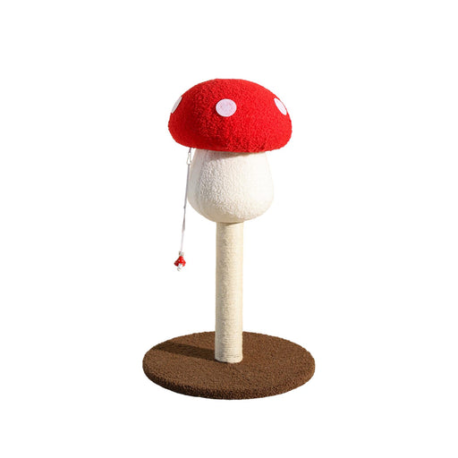 Crofta Mushroom Shape Cat Scratch Post Cute Unique Cat Scratcher Pole for Kitty Cat