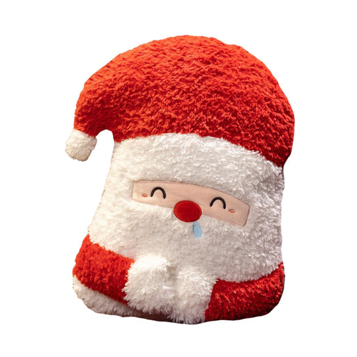 Crofta Xmas Stuffed Toy Gifts Christmas Throw Pillow for Xmas Christmas Living Room Santa Claus