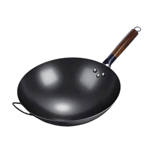 Wok Pan Induction Cooker Pots Manual Forging Iron Pan General Nonstick Wok