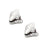 2 Pieces Metal Shoes Pointed Protector Supplies Elegant Women Shoes Tips Cap Silver