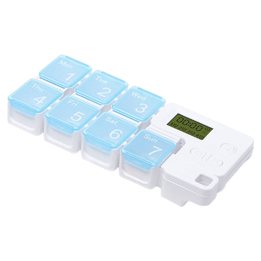 Weekly Pill Organizer Dispenser Gift Pills Vitamin Large Capacity for Elders Blue