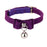 Crofta Adjustable Pet Kitten Cat Puppy Safety Collar Bell Buckle Neck Strap Purple