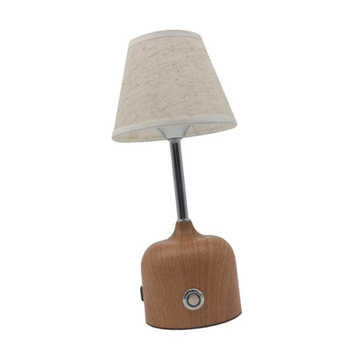 Crofta Touch Table Lamp Home Decoration Practical Bedside Lamp for Hotel Bar Office Brown Base