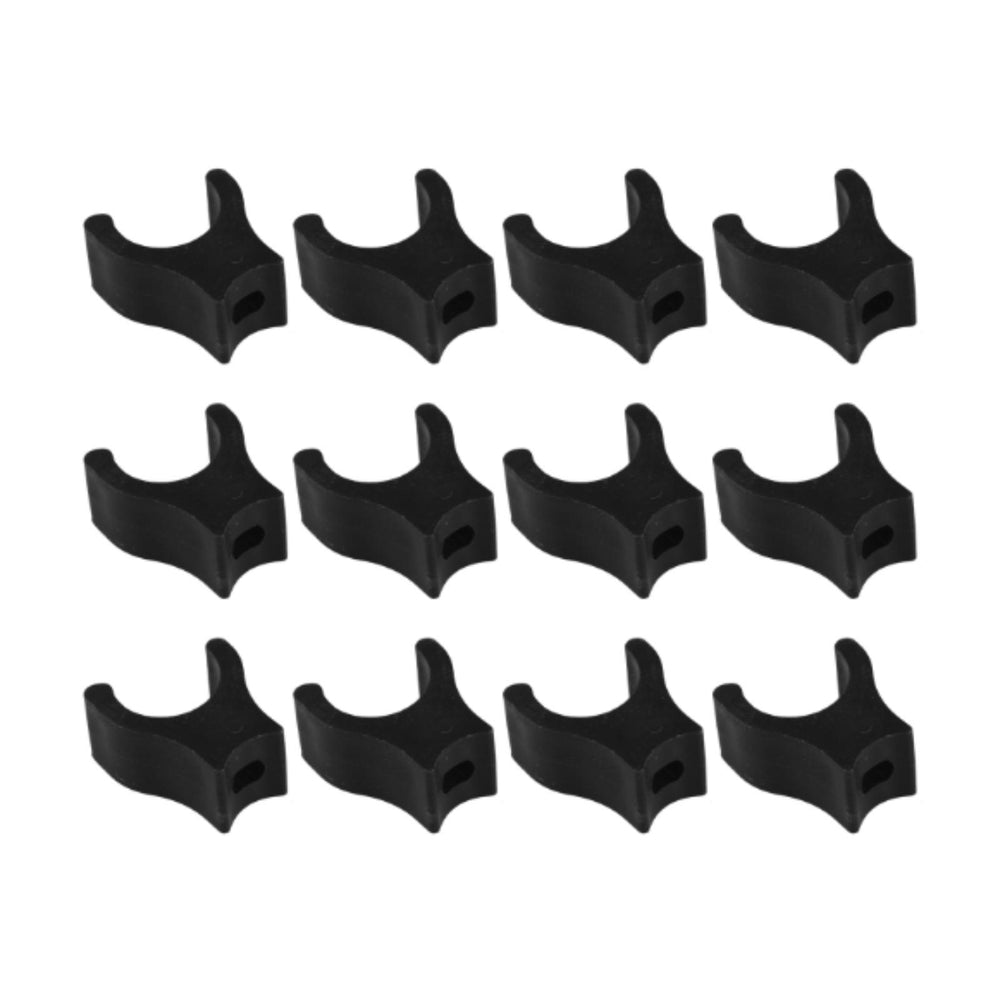 12Pcs Wheelchair Slider Support Blocks Replacement Wheelchair Sliders Blocks short black