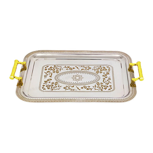 Crofta Rectangle Serving Tray Tea Cup Holder for Entertaining Dressing Room Wedding 26.2cmx19.3cmx1.1cm