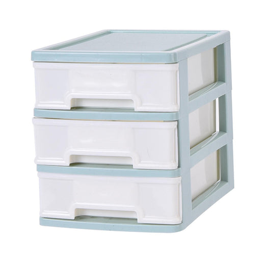 Storage Drawer 3 Layers Space Saving Jewelry Case for Desk Office Toiletries Green