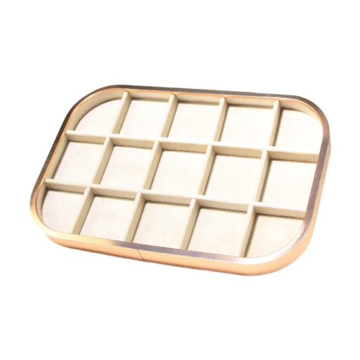 Crofta Jewelry Tray Jewelry Storage for Live Broadcasting Photography Shopping Mall 15 Square Slots