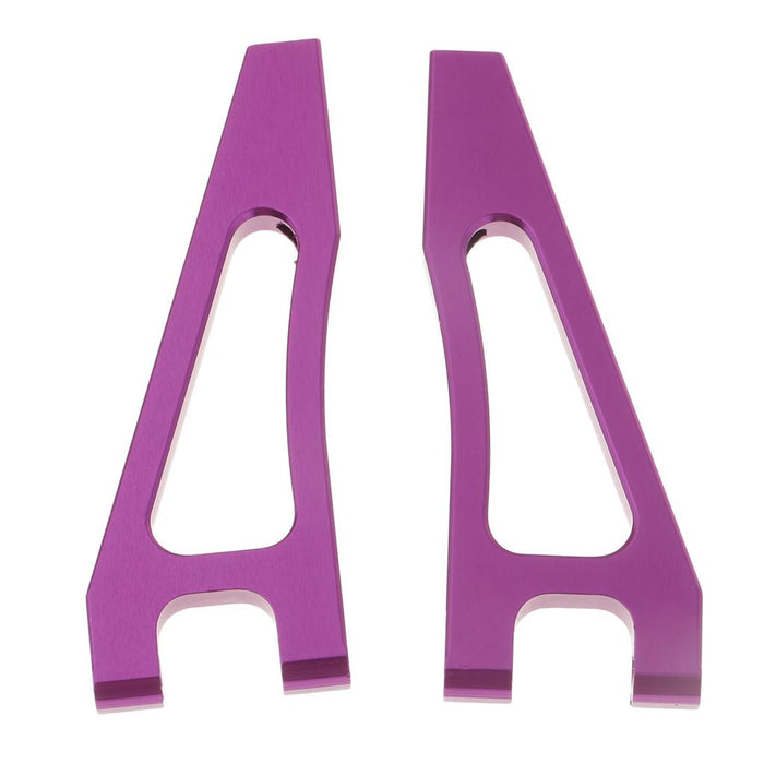 2Pcs Aluminum Alloy 166018 Front Upper Suspension Arms Upgrade Parts for 1/10 RC HSP Car Purple